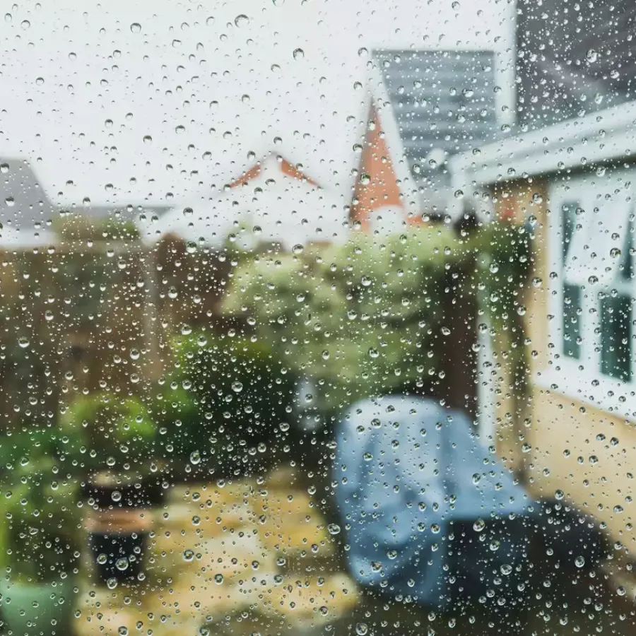 rain on window