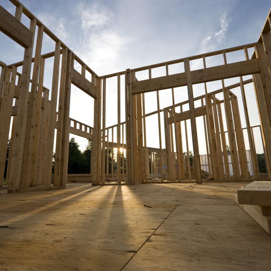 new home in construction