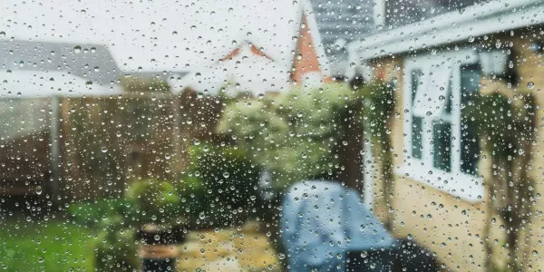 rain on window